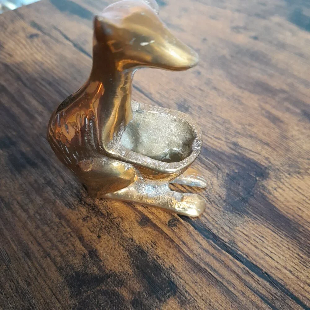 Vintage Brass Kangaroo 3" Incense Burner Miniature with Pouch Pocket Figurine - Picture 4 of 11